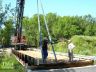 Design & CQA services for temporary bridge crossing river for access to wetlands